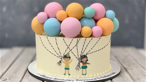 Balloon Cake Pastel Balloon Cake Youtube