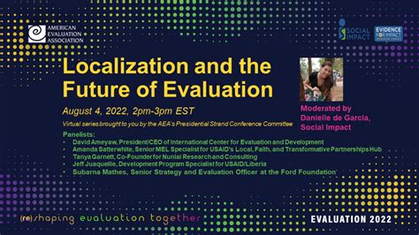 Localization And The Future Of Evaluation Social Impact