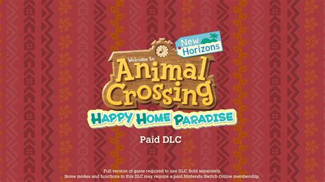 Animal Crossing New Horizons Announces Happy Home Paradise Dlc