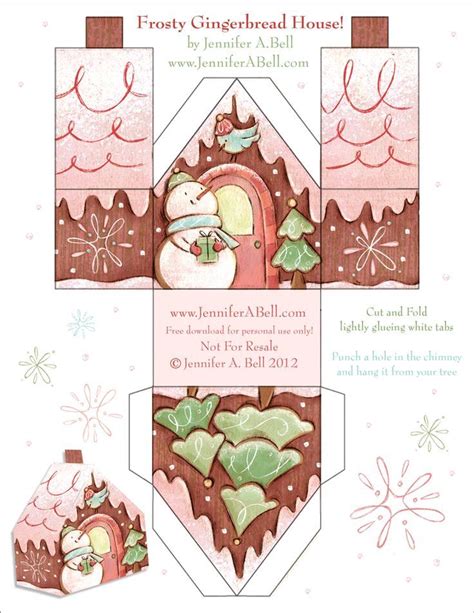 6 Free Gingerbread House Printables Printables Templates And Fonts
