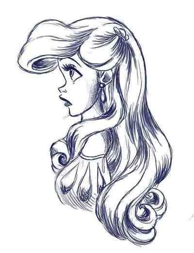 Ariel The Little Mermaid Drawing Skill