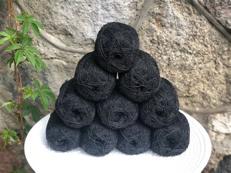 Dark Grey New Zealand Wool Yarn 100 Wool Yarn Lace Wool Etsy