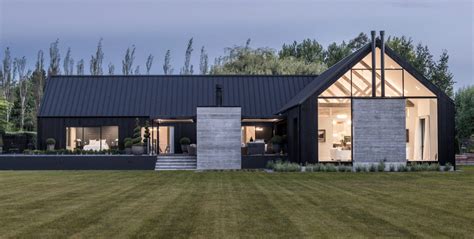 While the term barndominium used to refer to a metal building, this collection showcases mostly traditional house plans with the barn look. Ohoka House from Archipro.co.nz | Barn style house ...