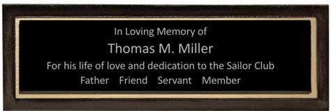 Dedicate A Room With A Wall Plaque To Honor Or Remember That Special