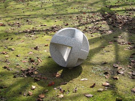 Abstract Stone Sculpture And B Kiwame Kubo Abstract Granite Sculpture