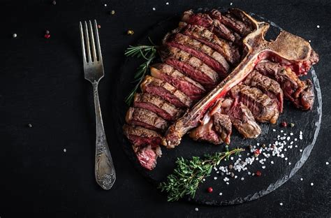 Premium Photo Barbecue Wagyu T Bone Steak Sliced Porterhouse Grilled