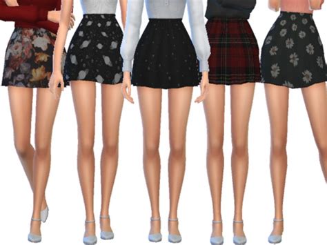 Tumblr Themed Skater Skirts By Wickedkittie At Tsr Sims 4 Updates