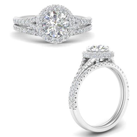 split shank pave round diamond wedding ring in 14k white gold fascinating diamonds