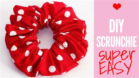 How To Make A Scrunchie Diy Scrunchie Tutorial Youtube