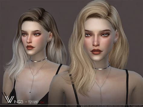 The Sims Resource Wings Oe1221 Hair Sims 4 Hairs Vrogue