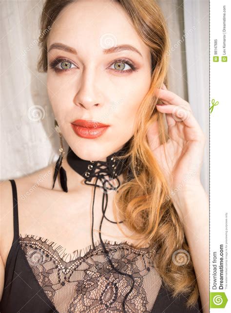 Selfie Beautiful Young Slim Girl Stock Image Image Of Lifestyle