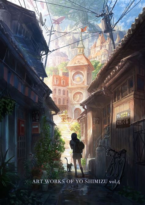 よー清水yo Shimizu Anime Scenery Anime Places Fantasy Art Landscapes