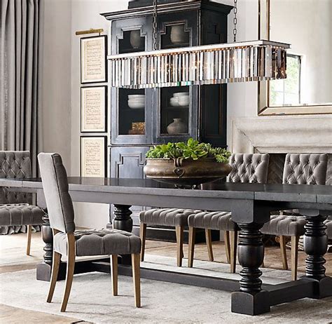 Choose models featuring rich wood finishes and carved embellishments to create a warm and classic feel, or try glossy metal, glass, or lacquer pieces for a fresh, modern vibe. 1930s French Farmhouse Rectangular Extension Dining Table ...