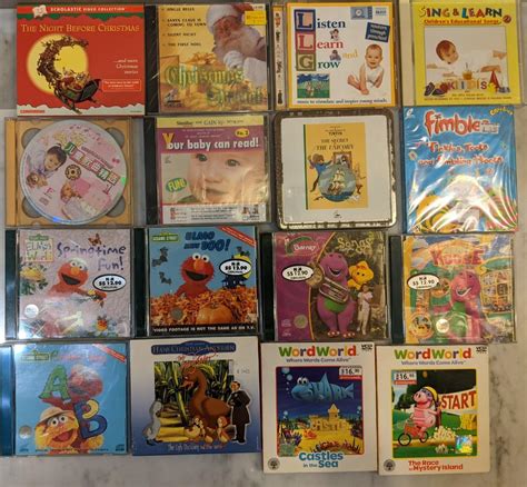 Miscellaneous Cds Vcds Dvds For Kids Barney Tintin Elmo Sesame