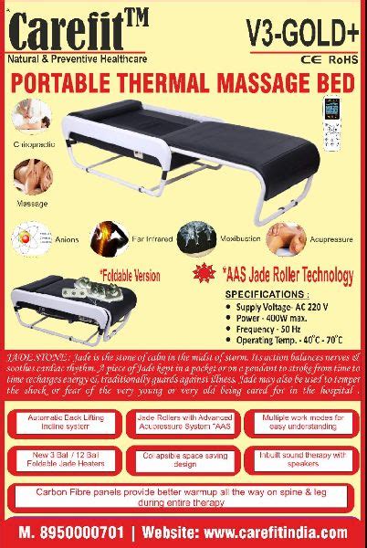Master V3 Massage Bed At Rs 140 Lakh Piece In Karnal Carefit
