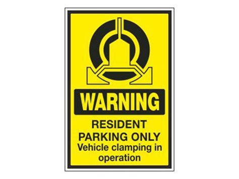 Par 034 Warning Resident Parking Only Benrhodes Nigeria Limited