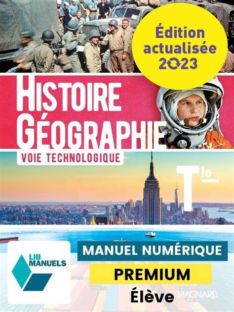 Édulib Histoire Géographie Tle Technologique Ed Num 2023 Lib