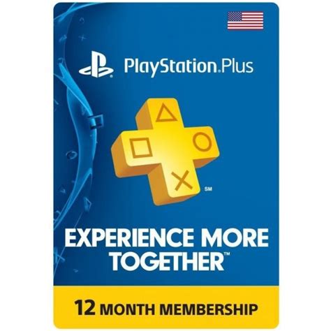 Playstation Plus 12 Months Membership Card Us