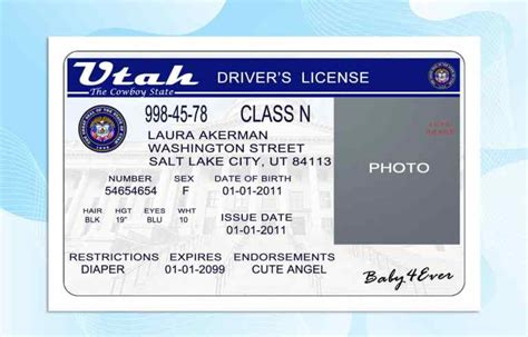 Utah Drivers License Template Psd Free