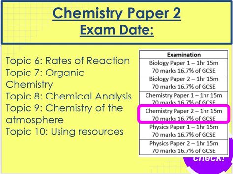 Chemistry Paper 2 Revision Aqa Trilogy Higher Teaching Resources