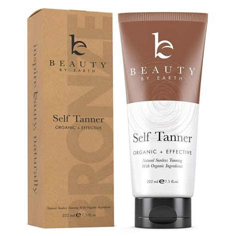 Self Tanner Organic And Natural Sunless Tanning Lotion For Best Bronzer