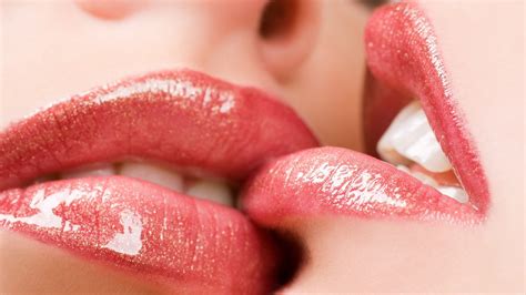Wallpaper Face Women Red Lipstick Juicy Lips Teeth Mouth Nose Pink Gloss Beauty Eye