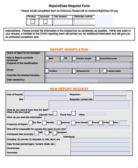 Free Sample Report Request Forms In Ms Word Pdf Gambaran