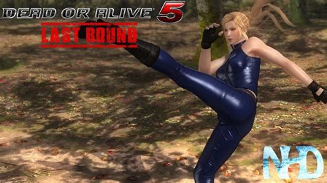 dead or alive 5 last round sarah dark blue bodysuit original [match] [victory] [defeat] youtube