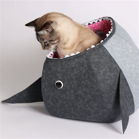 Great White Shark Cat Ball Bed The Cat Ball