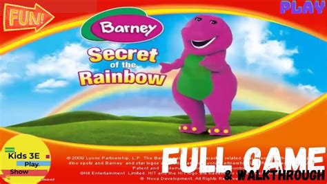 Barney Secret Of The Rainbow Full Game Youtube