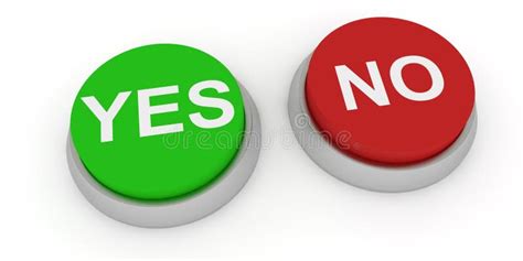 Yes And No Buttons Stock Illustration Illustration Of Vote 21433299