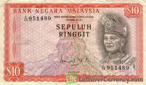 10 Malaysian Ringgit 1st Series Exchange Yours For Cash Today