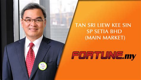 Liew chek kee average rating: Tan Sri Liew Kee Sin - SP Setia Bhd (Main Market) - Fortune.My