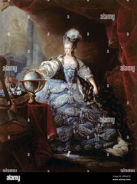 Retrato De María Antonieta De Austria Reina De Francia Jean