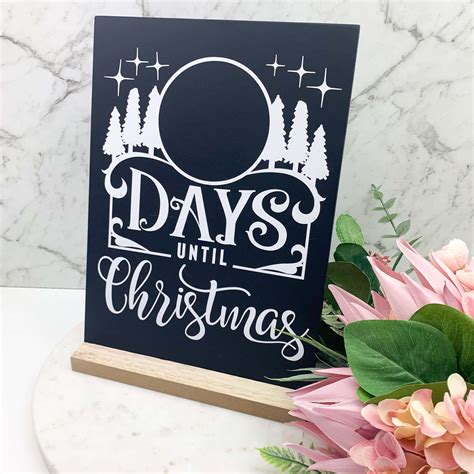 Days Until Christmas Chalkboard Countdown Aussie Made Christmas