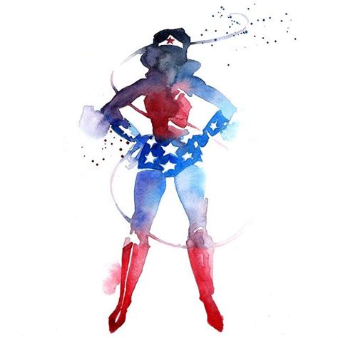 These Watercolors Distill Superheroes To Their Very Essence Superhero