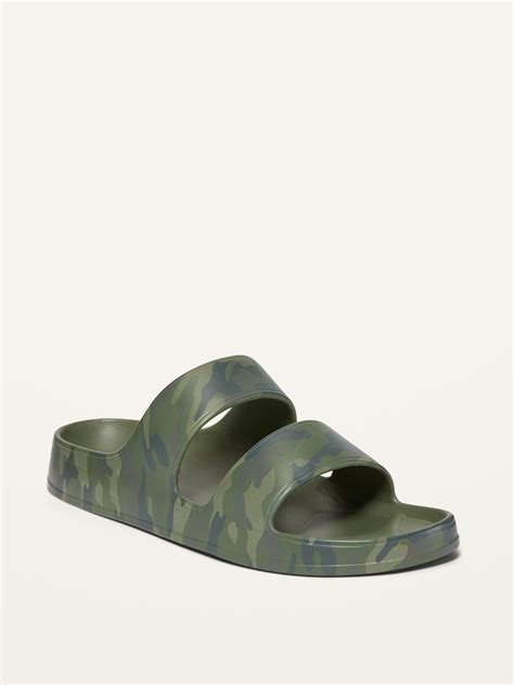 Printed Eva Double Strap Slide Sandals For Women Old Navy