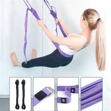 Aerial Yoga Strap Hammock Swing Stretching Anti Gravity Inversion Exercises Multilayer Belt Yoga