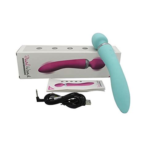 Silicone Dual Wand Massager Waterproof Usb Rechargeable Cordless Multi Speed Body Back Neck