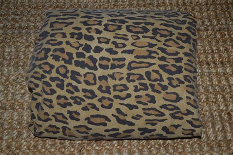 Vintage Ralph Lauren Queen Fitted Sheet Leopard Aragon Guinevere Cotton