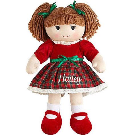 Personalized Rag Dollchristmas Rag Doll Christmas