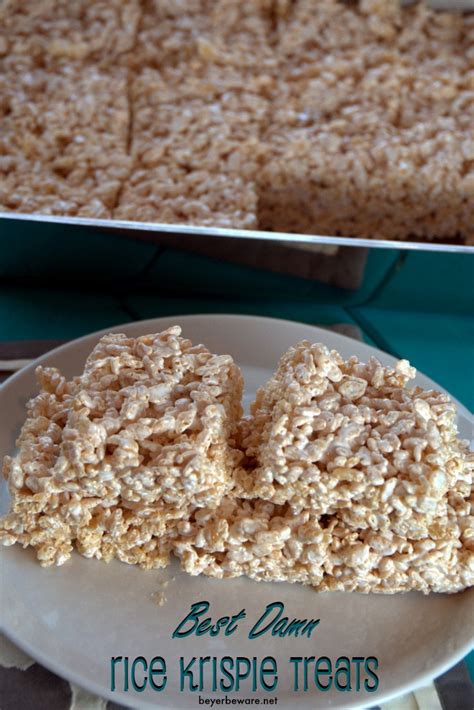 Marshmallow Creme Rice Crispy Treats Beyer Beware