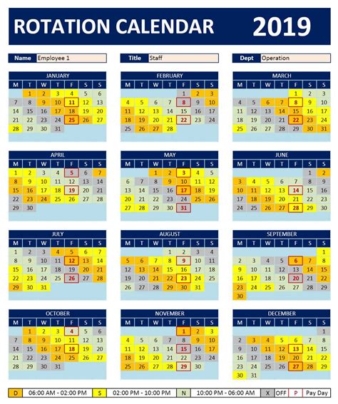Free employee shift scheduling spreadsheet. 2021 12 Hour Rotating Shift Calendar - 2020 Firefighter ...