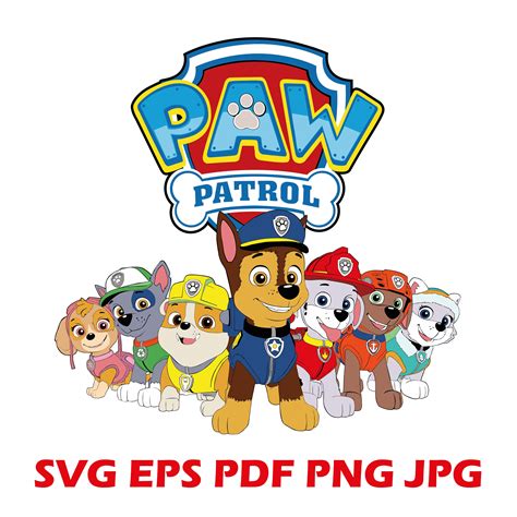 Paw Patrol Svg Paw Patrol Svg Bundle Paw Patrol Svg For Etsy Images