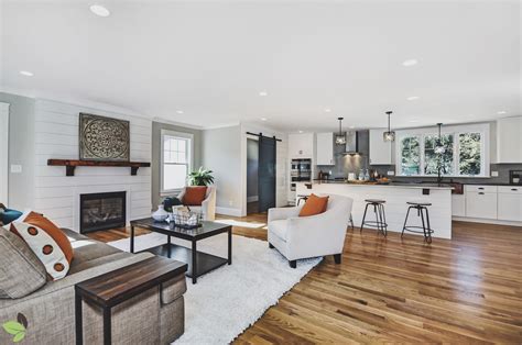 Bright And Beautiful Open Concept Living Room Kitchen At Our Build On