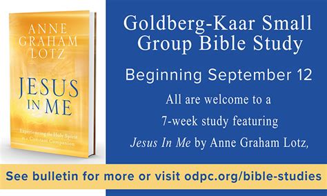 Goldberg Karr Small Group Bible Study Ocean Drive Presbyterian Church
