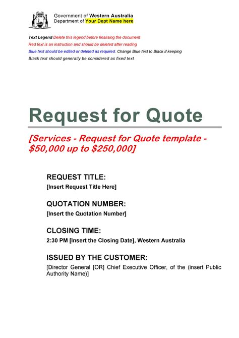 These quotation templates make it easy for businesses to edit and send quotations to potential clients immediately they request for it. 50 Simple Request For Quote Templates (& Forms) ᐅ TemplateLab