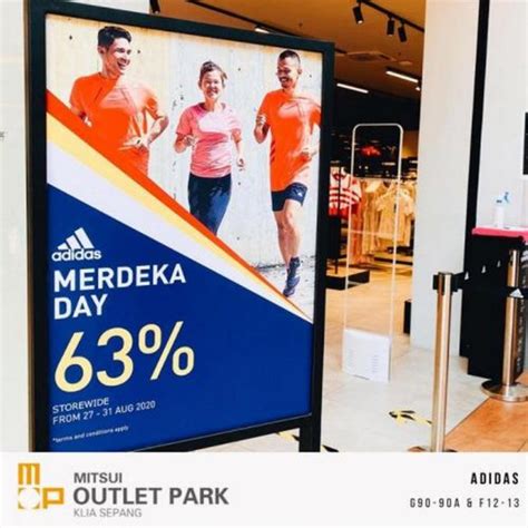 Edit business listing, add photos, video etc. 27-31 Aug 2020: Adidas Merdeka Sale at Mitsui Outlet Park ...