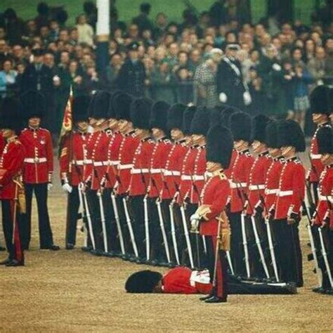 Guardsman Fainted During A Ceremony But Other Guards Kept Their