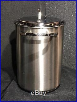Stainless steel stock pot with lid. Demeyere Resto 4.8-qt Stock Pot with Strainer Basket Pasta ...